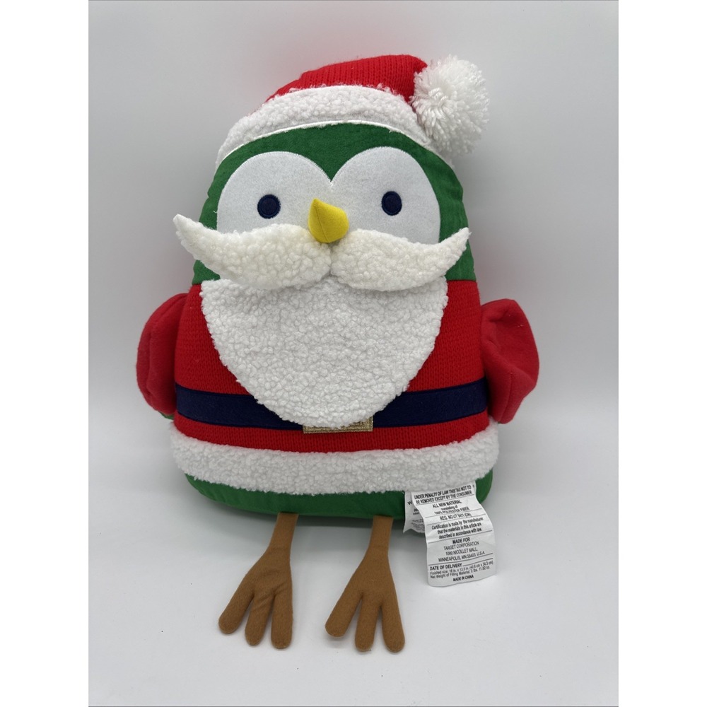 Christmas Santa Penguin Plush  Decorative 16"Large Cuddle Pillow Buddy‎